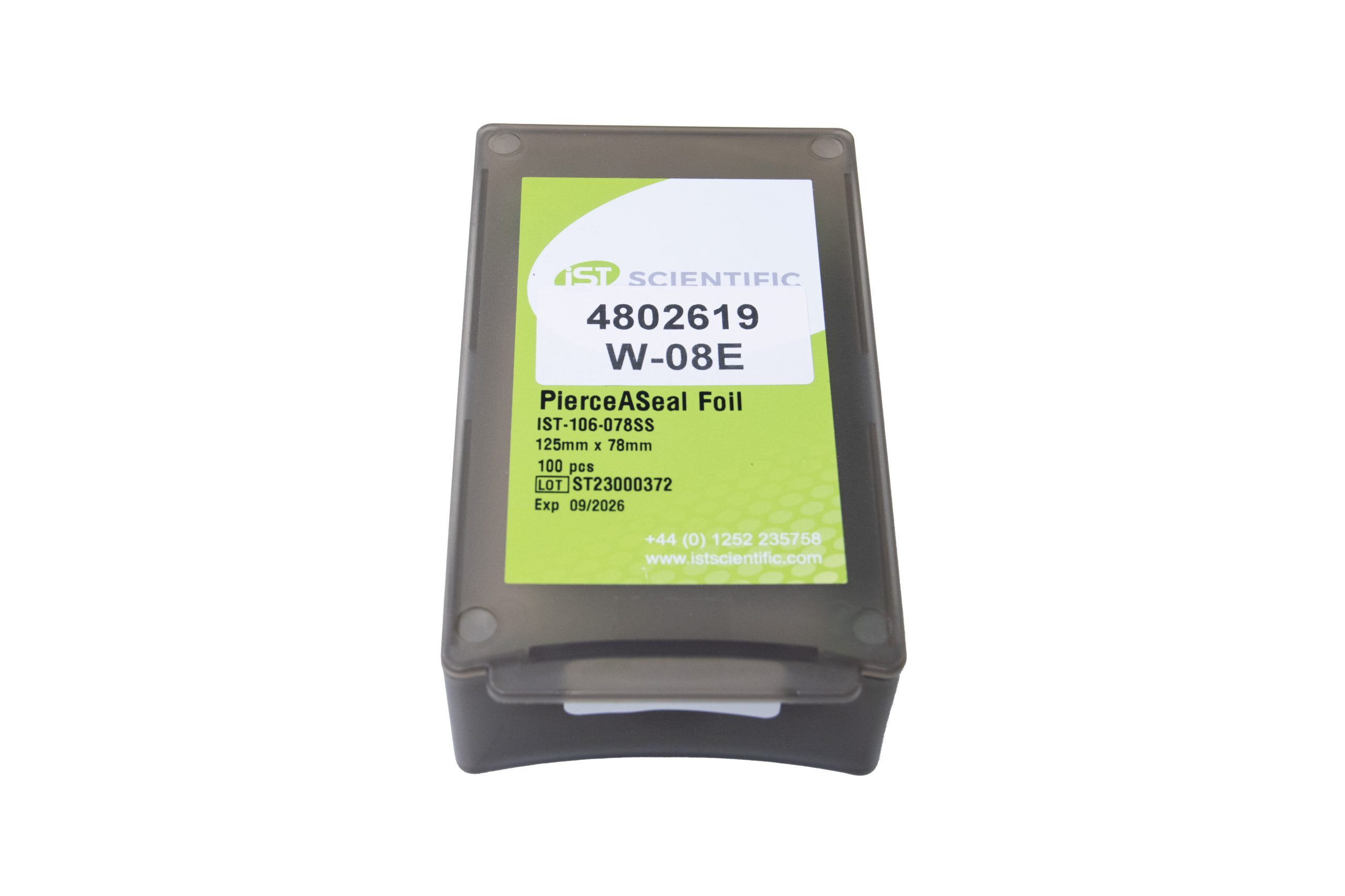 Heat-sealed foil well plate films, Pack of 100